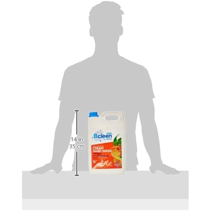 BCLEEN CREAM HAND WASH WITH MOISTURIZER PEACH SCENT - PROTECT YOUR HANDS FROM GERMS - 5L GALLON - Image 3